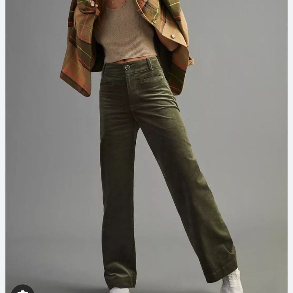 Maeve Colette corduroy wide leg full length pant